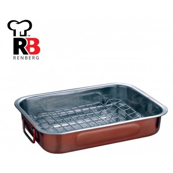 ברגנר תבנית ברונזה לצלייה 30/30 ס"מ כולל רשת משלוח חינם