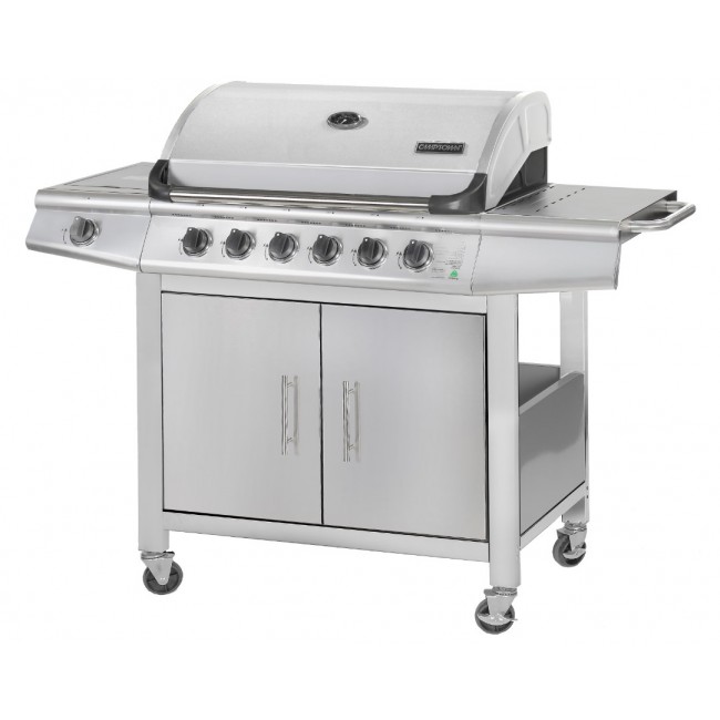 GAS Grill 6 BURNERS CAMPTOWN MODEL TEXAS CHEF with Side Gas Stove, 89,000 BTU Free Shipping