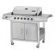 GAS Grill 6 BURNERS CAMPTOWN MODEL TEXAS CHEF with Side Gas Stove, 89,000 BTU Free Shipping