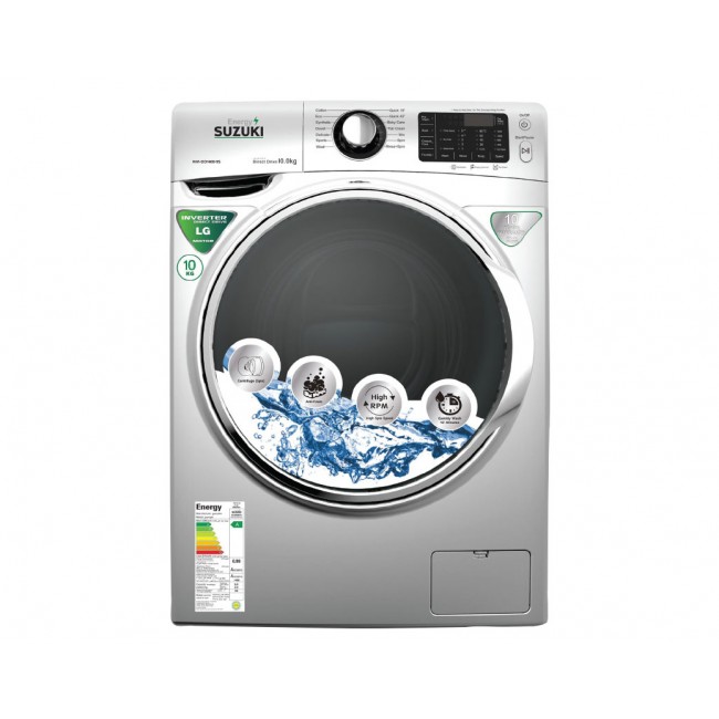 Washing Machine 10kg 1400rpm SUZUKI Ivannerter LED Monitor Direct Drive-Free Shipping