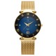 שעון יד לאישה מבית The Duchesses מוזהב עם לוח כחול מסדרת Berlin משלוח חינם