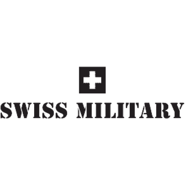 SWISS MILITARY 42mm Swiss Men's Wristwatch with DAY-DATE Mechanism and Silicone Strap 5-Year Free Shipping Warranty