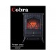 COBRA Decorative Electric Fireplace features a built-in heatsink with amazing effect of the 3D whispering coals free shipping