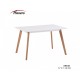 Modern Dining Area Miami Wooden Table 120/80/70 cm White Free Shipping