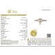 Роскошное кольцо из белого золота 1,02 карата, усыпанное блестящими бриллиантами по бокам кольца с геммологическим сертификатом от глобальной лаборатории IGL Lab в продаже - бесплатная доставка