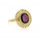 טבעת זהב דגם קליאופטרה|טבעת זהב מיוחדת עם אבן חן משלוח חינם