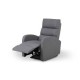 Удобное и просторное кресло под телевизором, утепленное пружинами, открывается в полулежачее положение, серый тканевый абажур
