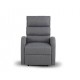 Comfortable and spacious TV armchair, insulated springs, opens to a reclining position, gray fabric shade