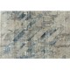 Designed rug 'Extra' model - diamond pattern - beige-light blue